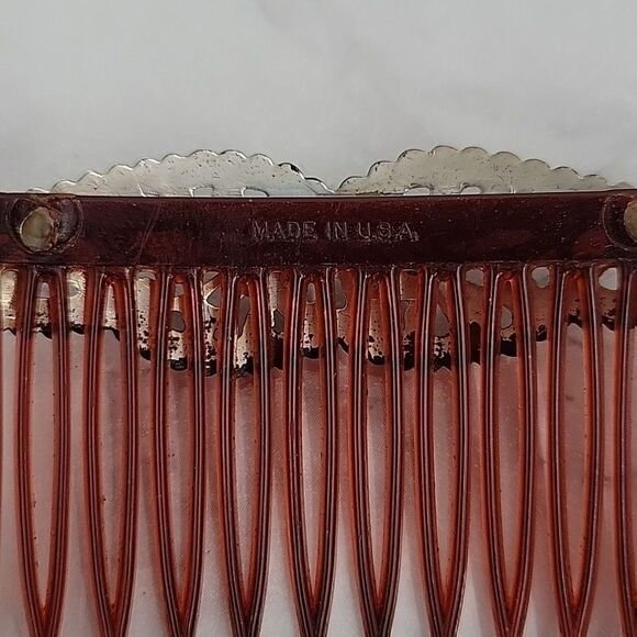 VINTAGE/ Antique Side Combs Hair Barrett Accessories - Picture 8 of 10